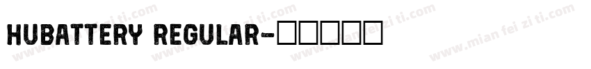 HUBattery Regular字体转换